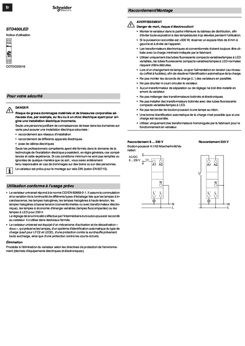 Podgląd Instrukcja ściemniacz STD400LED