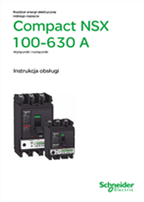 Podgląd Instrukcja użytkownika Compact NSX 100-630A