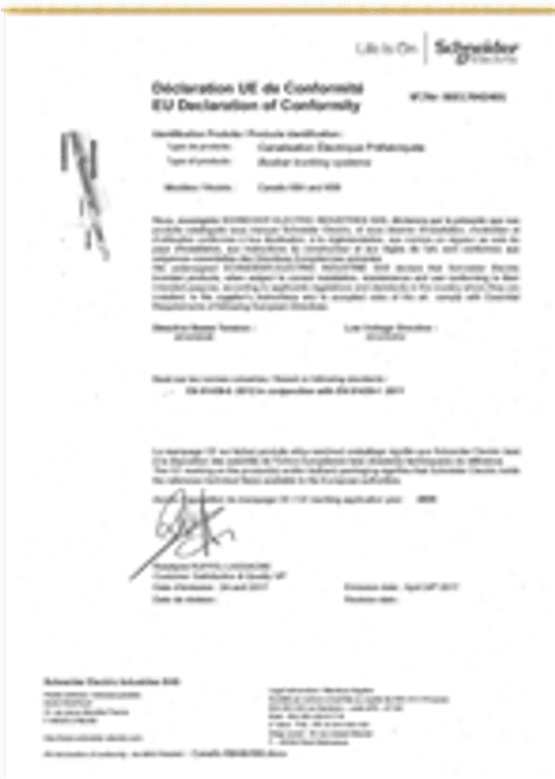 Podgląd Deklaracja zgodności Canalis KBA KBB