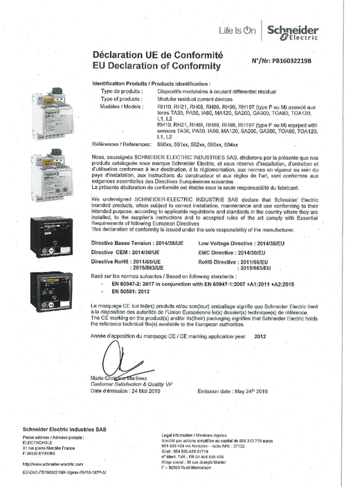 Podgląd Deklaracja zgodności RH10-197
