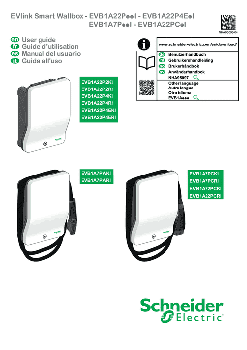 Podgląd Poradnik użytkownika EVLink Smart Wallbox