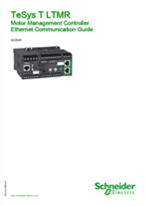 Podgląd Instrukcja komunikacja Ethernet Tesys T LTMR