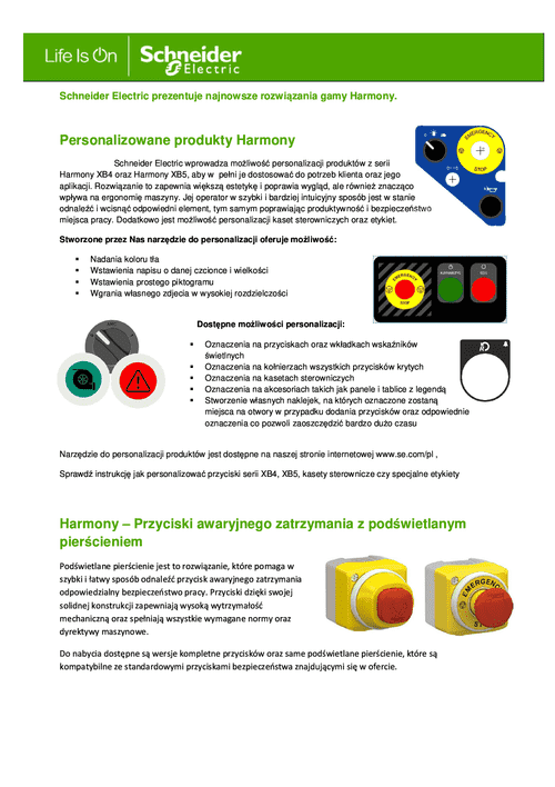 Podgląd Broszura Harmony zmiany produktowe 2020 r.