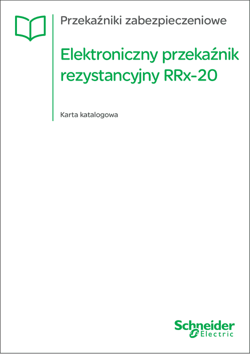 Podgląd Karta katalogowa Elektroniczny przekaźnik rezystancyjny RRx-20