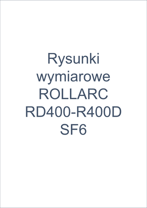 Podgląd Rysunki wymiarowe ROLLARC RD400 R400D