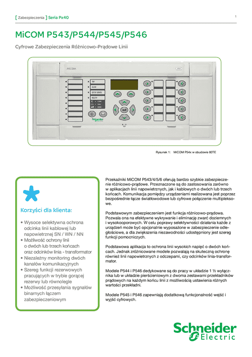Podgląd Katalog Micom P543 P544 P545 P546