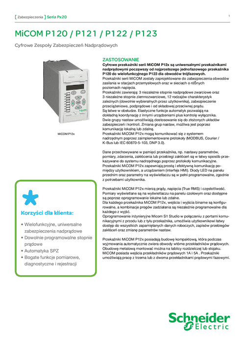 Podgląd Katalog Micom P120 P121 P122 P123