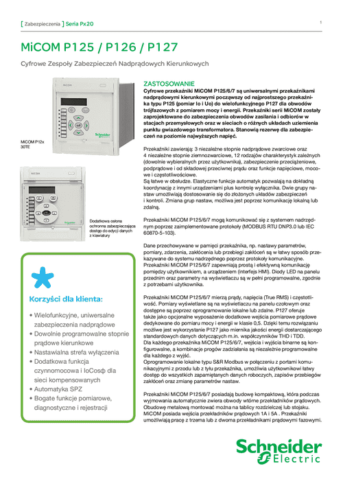 Podgląd Katalog Micom P125 P126 P127