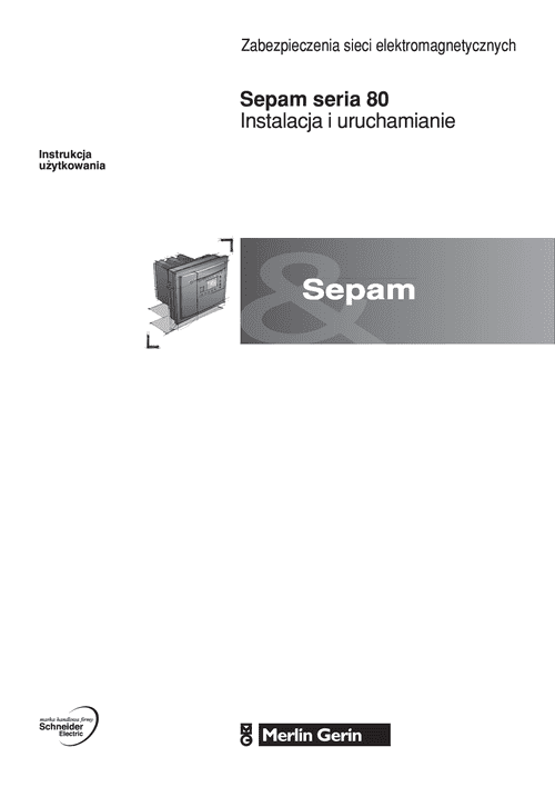 Podgląd Instrukcja Sepam 80