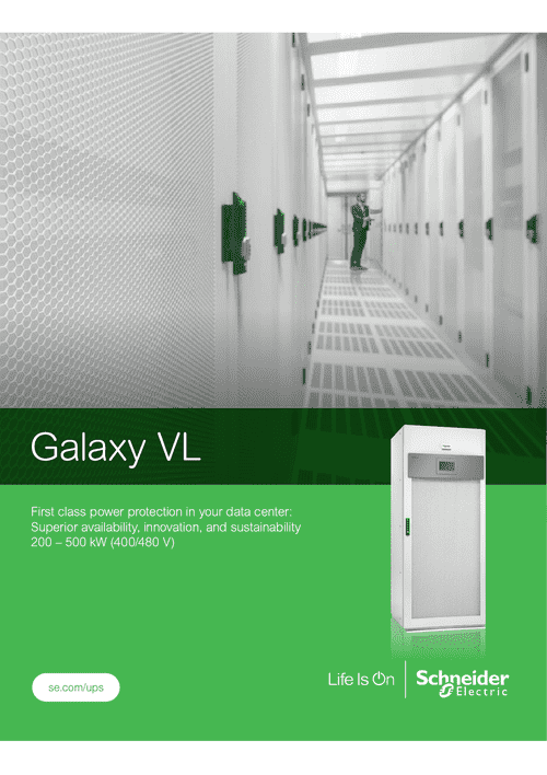 Podgląd Broszura UPS Galaxy VL 200 - 500 kVA