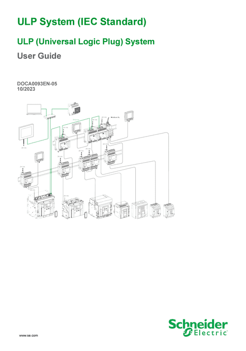Podgląd Poradnik użytkownika system ULP dla Masterpact i Compact (Standard IEC)