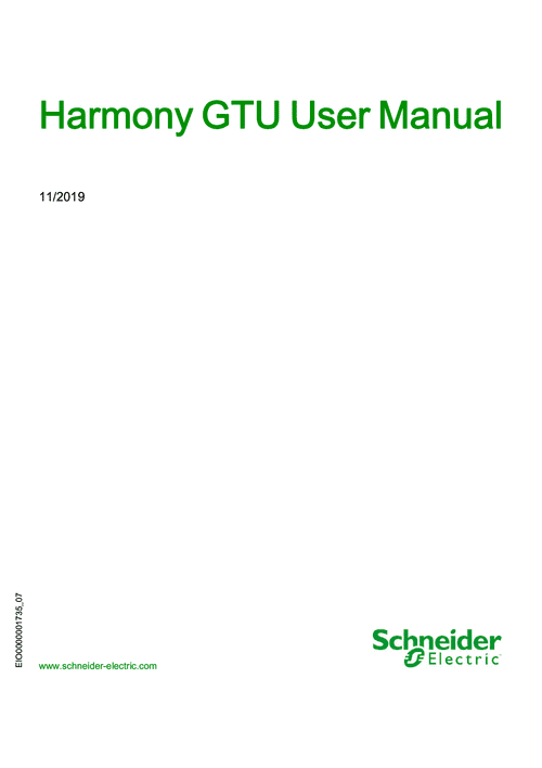 Podgląd Instrukcja użytkownika panel graficzny Harmony GTU