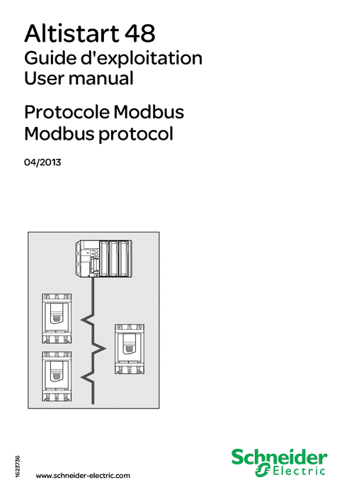 Podgląd Instrukcja protokół Modbus dla urządzeń Altistart 48
