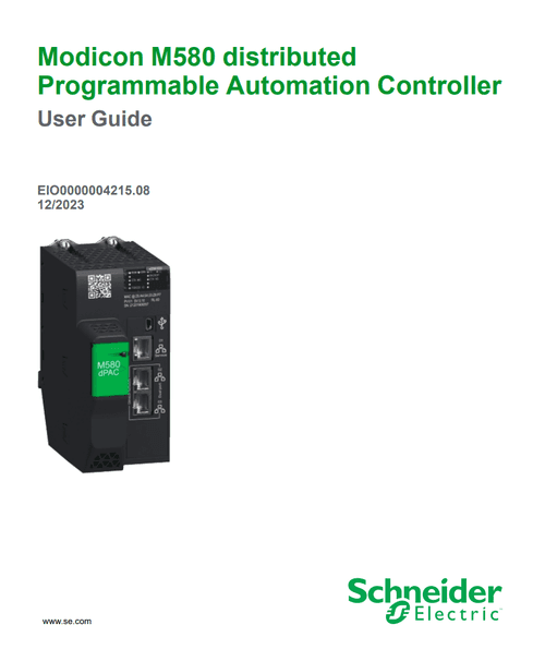 Podgląd Instrukcja BMED581020(C) PAC - Modicon M580
