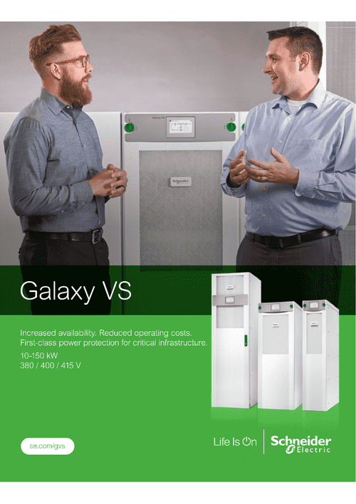 Podgląd Broszura UPS Galaxy VS 10 - 150 kVA
