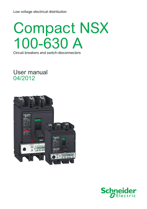 Podgląd Instrukcja użytkownika Compact NSX 100-630 A
