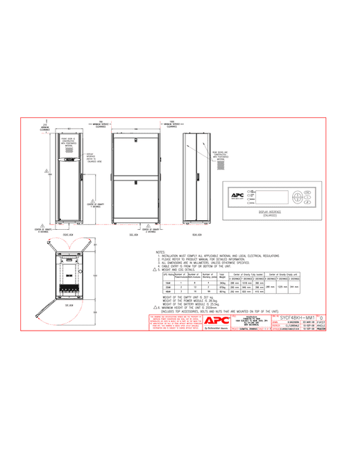 Podgląd Rysunek techniczny Symmetra PX 16-48 kW