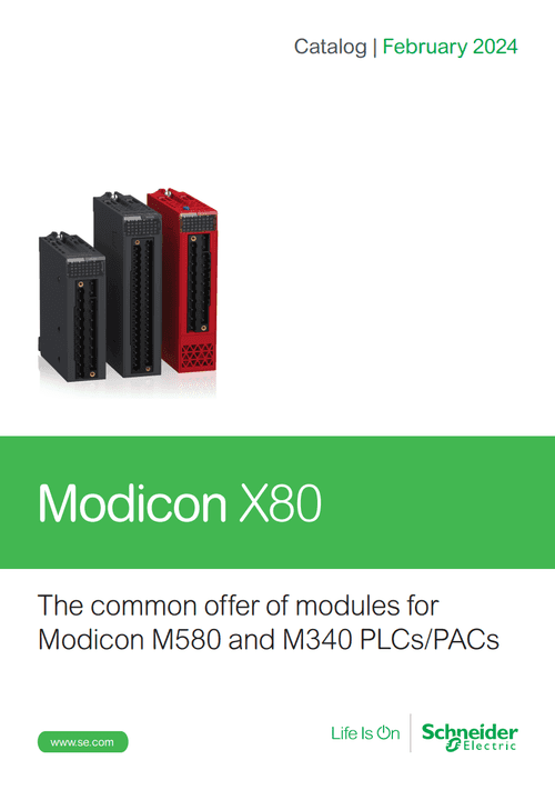 Podgląd Katalog moduły Modicon X80
