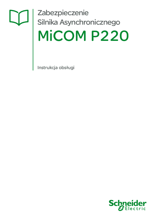 Podgląd Instrukcja MiCOM P220