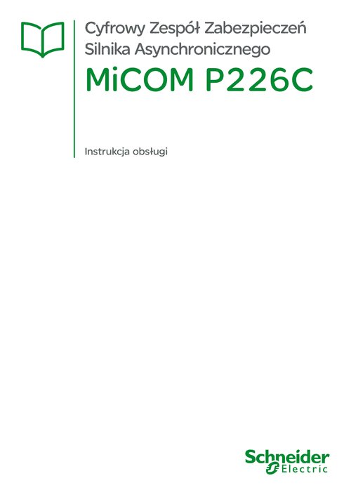 Podgląd Instrukcja MiCOM P226C