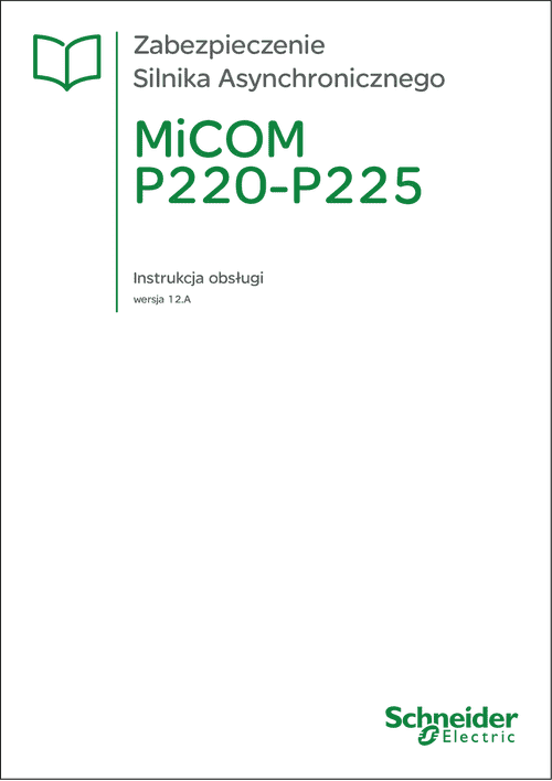 Podgląd Instrukcja MiCOM P220 P225