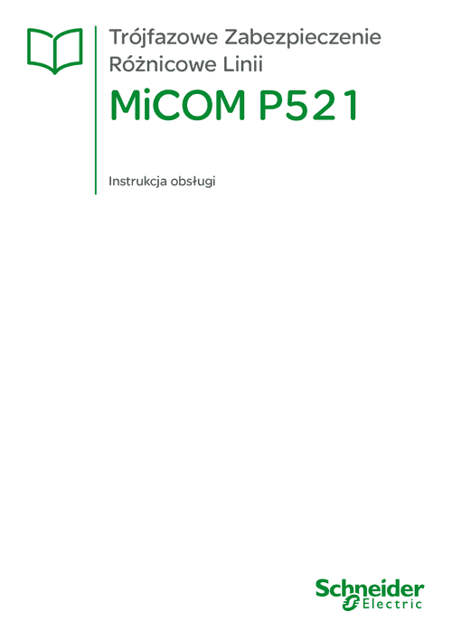 Podgląd Instrukcja MiCOM P521