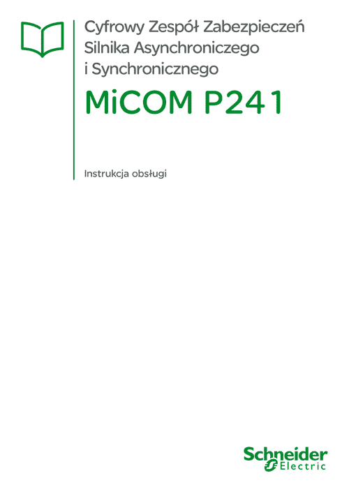 Podgląd Instrukcja MiCOM P241