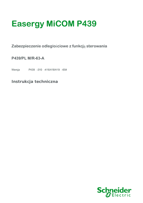 Podgląd Instrukcja Micom P439