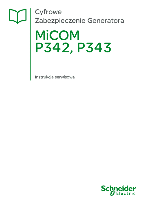 Podgląd Instrukcja MiCOM P342 P343 