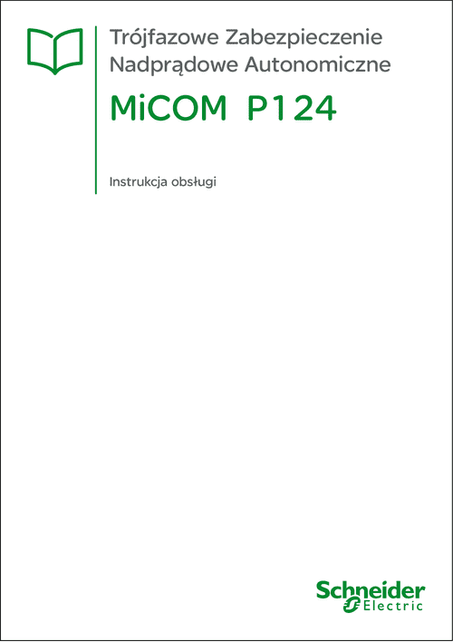 Podgląd Instrukcja MiCOM P124