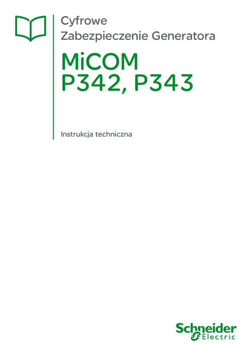 Podgląd Instrukcja MiCOM P342 P343