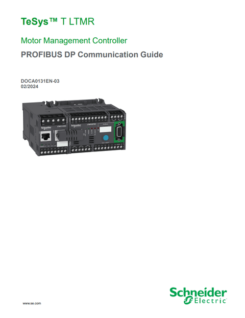 Podgląd Instrukcja komunikacja Profibus Tesys T LTMR